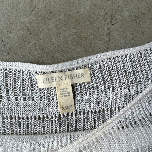 EILEEN FISHER lightweight linen long sleeve top - Picture 2 of 6
